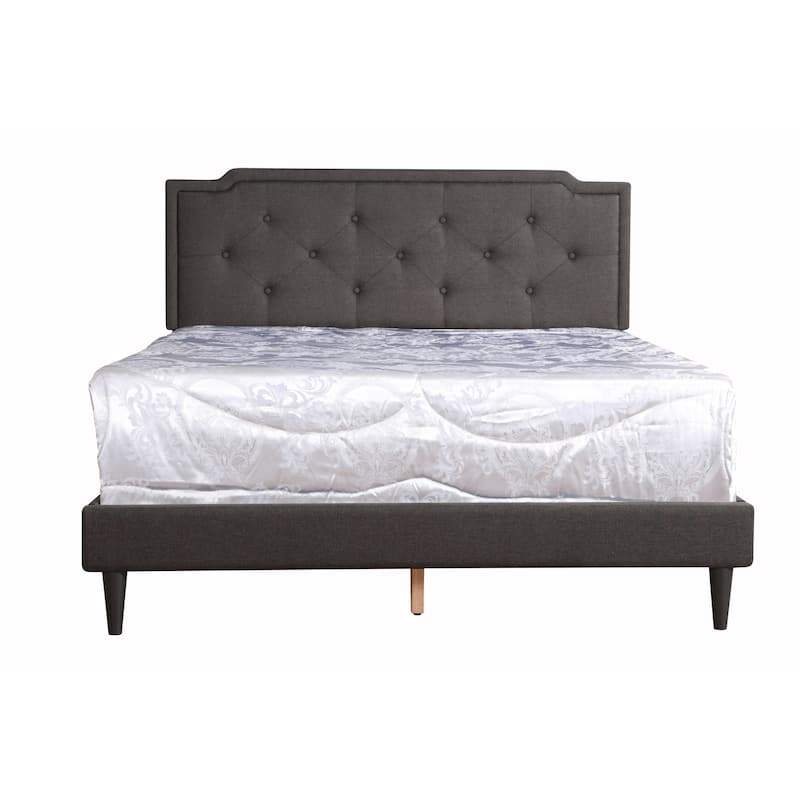 Black Queen Bed with Casual Transitional Style, Sleek Finish and Spacious Frame for Comfortable Bedroom Living