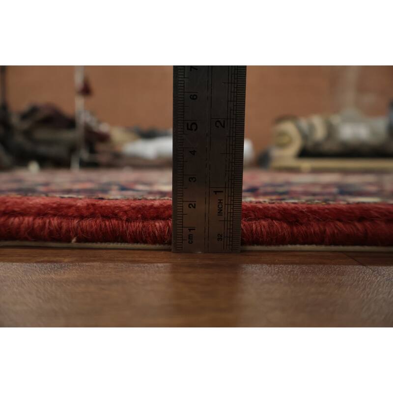 Hand Knotted Oriental 100% Wool Carpet Traditional Floral Red Bakhtiari Area Rug - 12' 9'' X 9' 10''