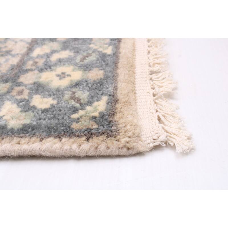 ECARPETGALLERY Hand-knotted Royal Oushak Light Khaki Wool Rug - 2'7 x 12'0