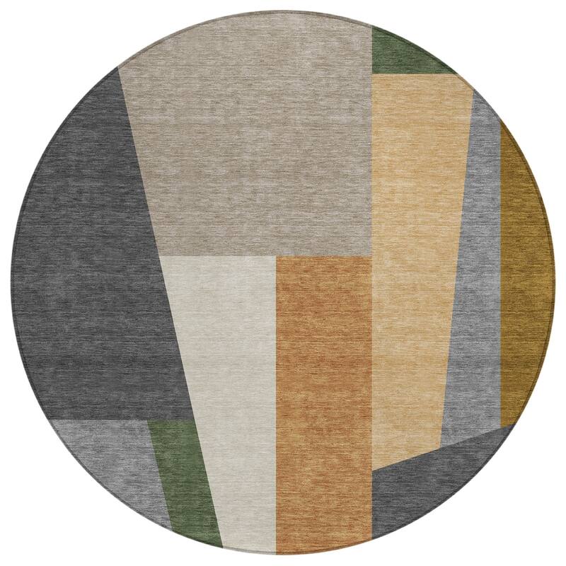 Machine Washable Indoor/ Outdoor Contemporary Jolie Chantille Rug