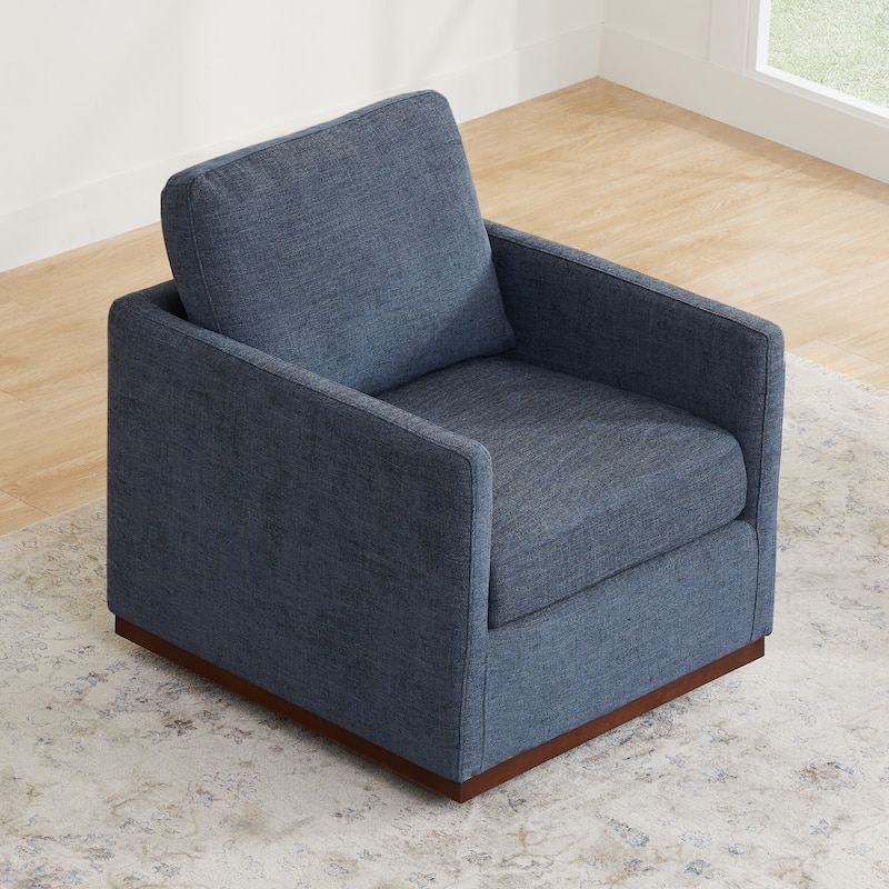 Spruce & Spring Shane Modern Swivel Accent Arm Chair