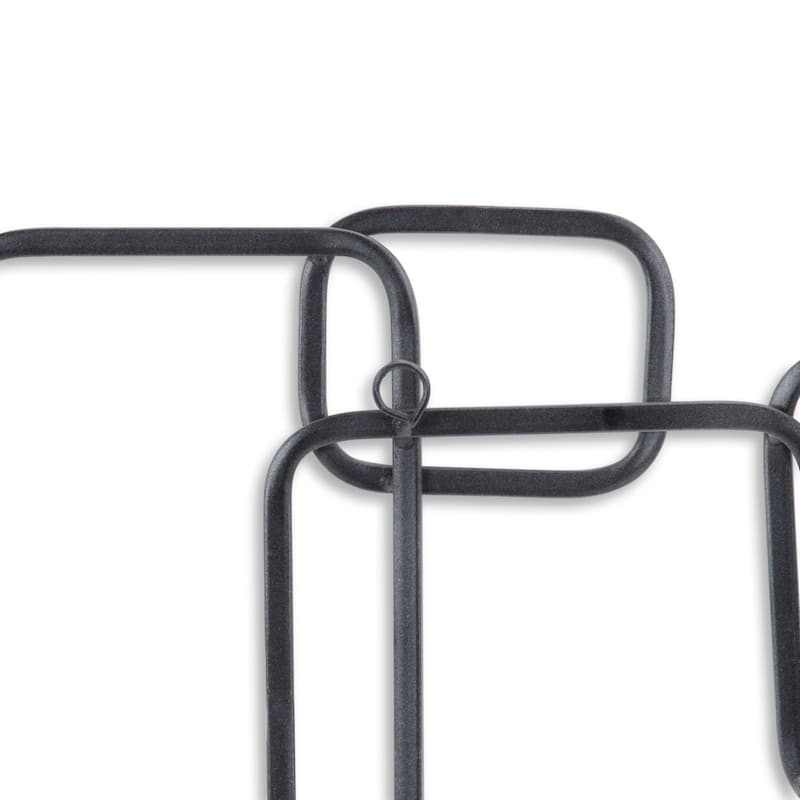 Curved Square Abstract Wall Art - 26.75" - Silver