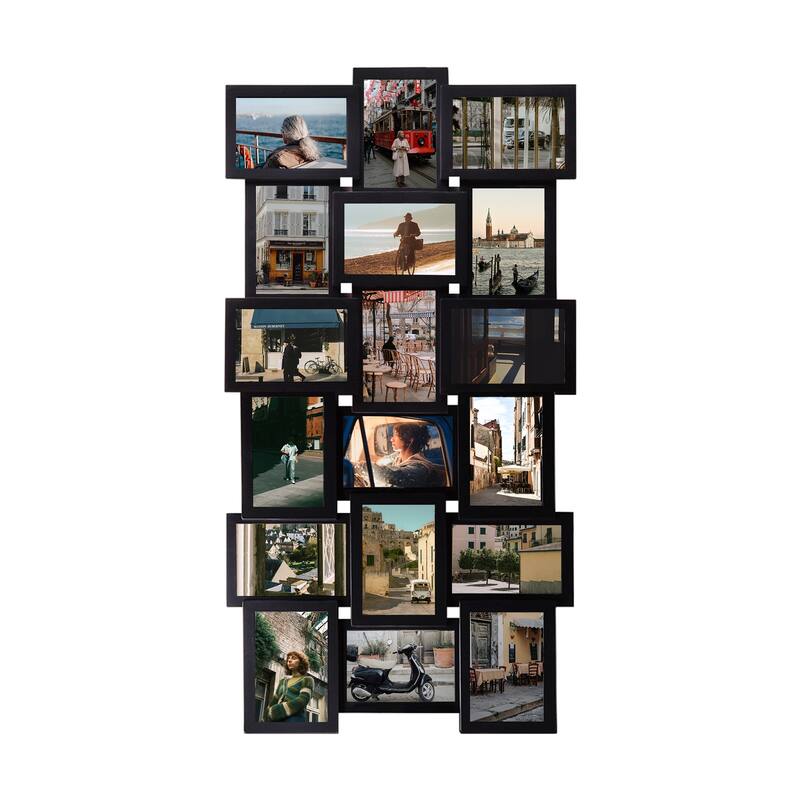 18 Openings Family Photo Frame 4x6 Picture Frame Collage Large for Wall Decor