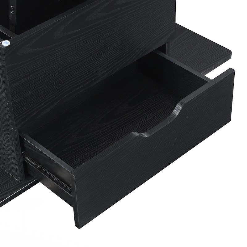 Lift-Top Coffee Table with Hidden Storage and Stools,Multi-Function Modern Center Table with 4 Stools and Casters