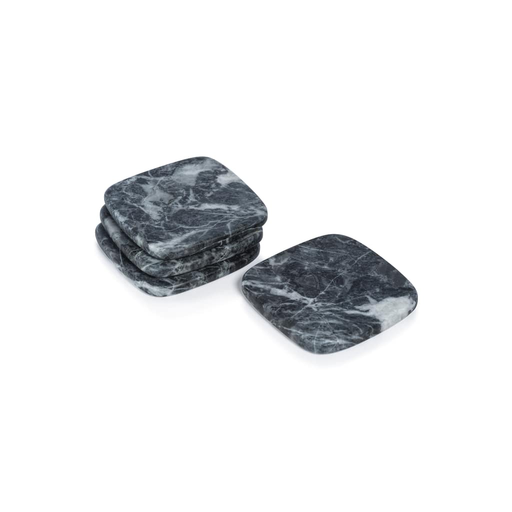 Martil Matte Marble Coasters, Set of 4
