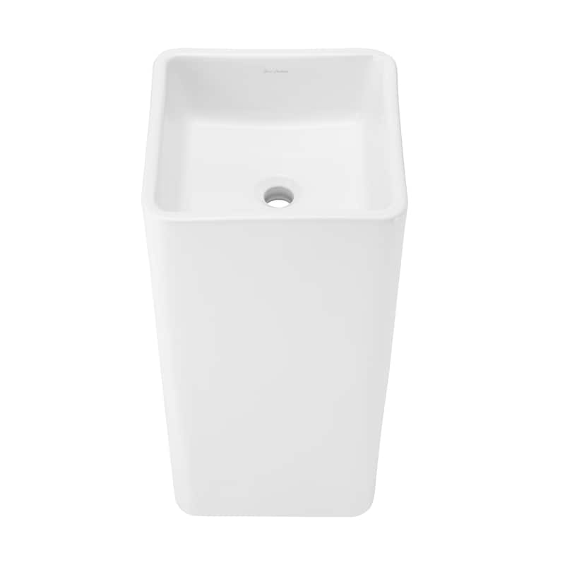 Reims One-Piece Pedestal Sink - 15.75" x 15.75" 33"