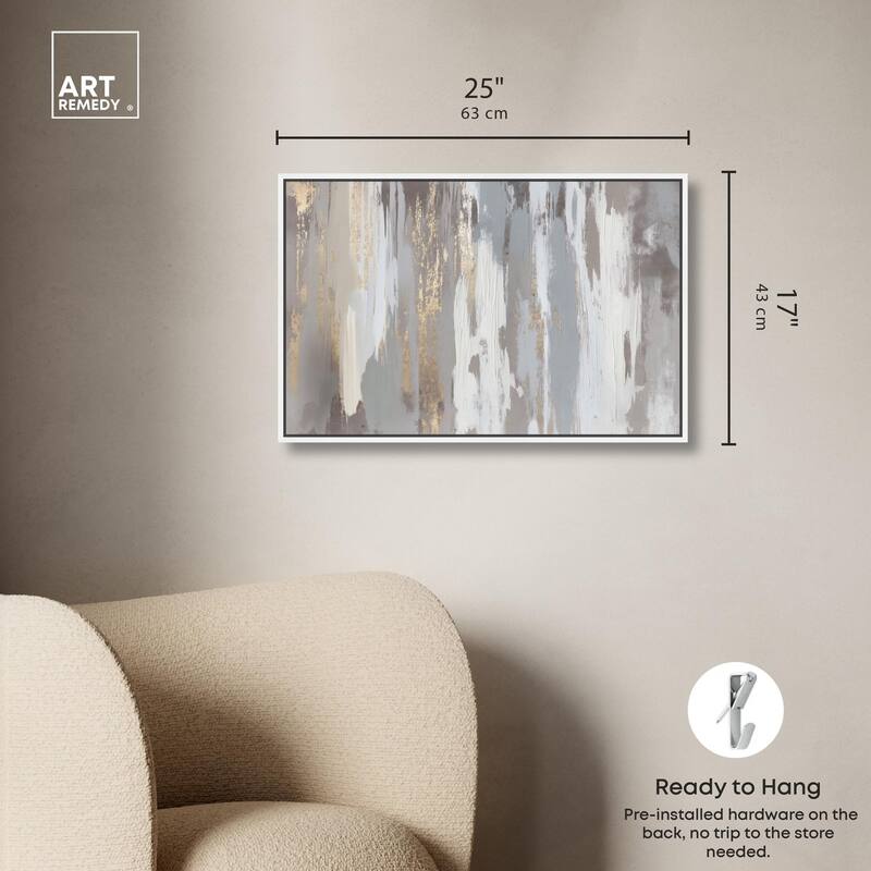 Flooding Gold II Canvas by Art Remedy