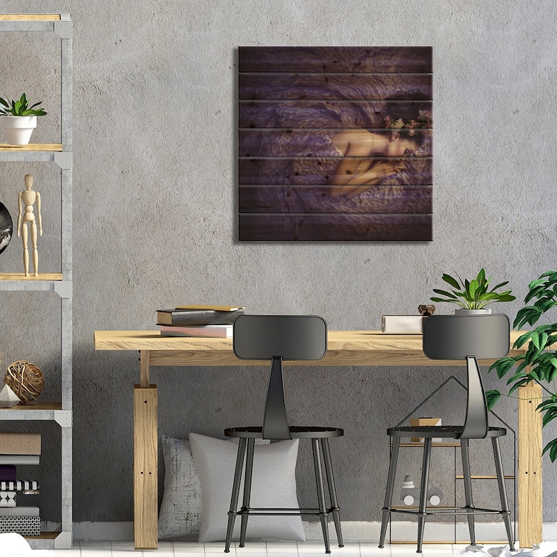 Mermaid Dream Print On Wood by hardibudi - Multi-Color