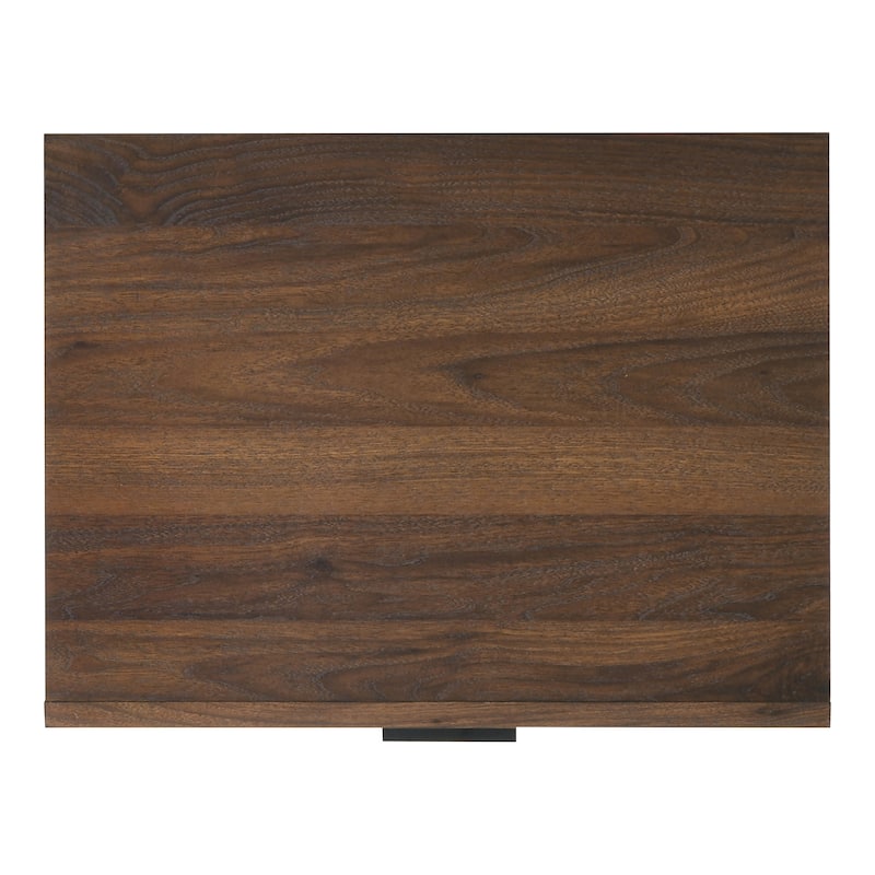 Furniture of America Merro Modern Solid Wood 1-Drawer Nightstand with Top Open Shelf