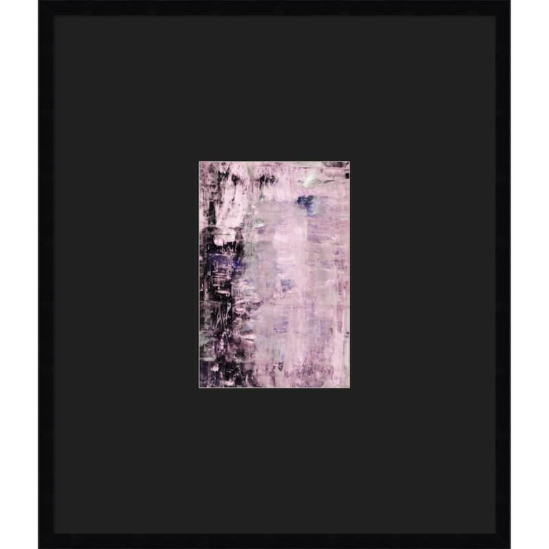 Grunge structure rosewood by Annick Wood Framed Wall Art Print