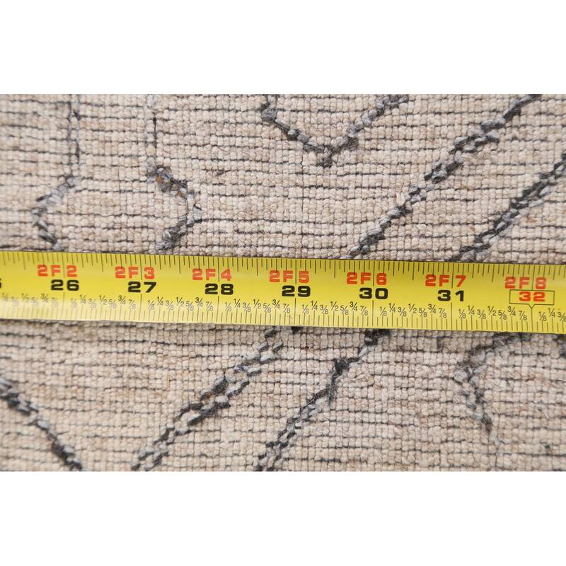 Geometric Oriental Gabbeh Area Rug Wool Handmade Modern Carpet - 5'0" x 7'10"