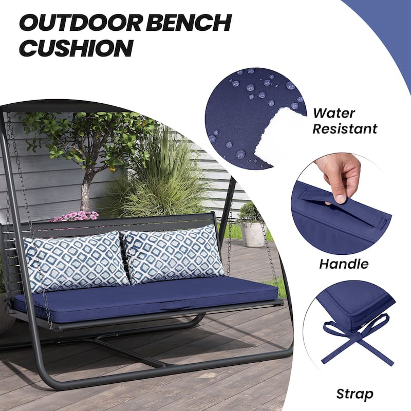 Outdoor Settee Bench Seat Cushion Patio Swing Cushion Loveseat Cushion