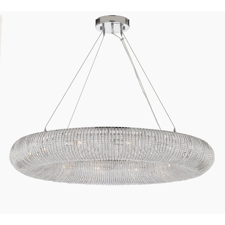 Crystal Halo Chandelier Modern Contemporary Floating Orb Chandelier - Chandeliers For Bedrooms by Overstock.com