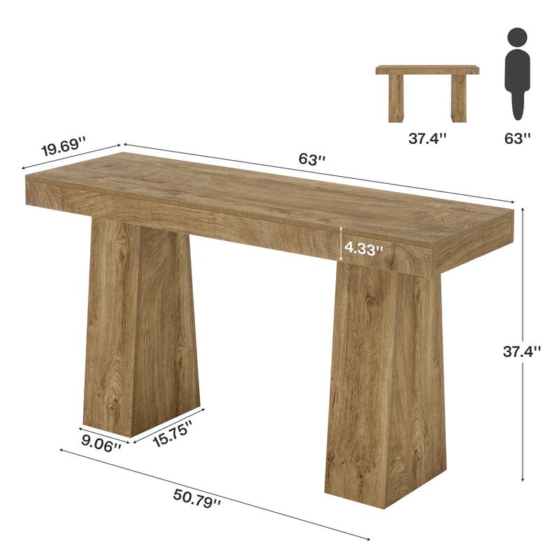 Home Bar Table Counter Height Pub Table for Kitchen, Bistro