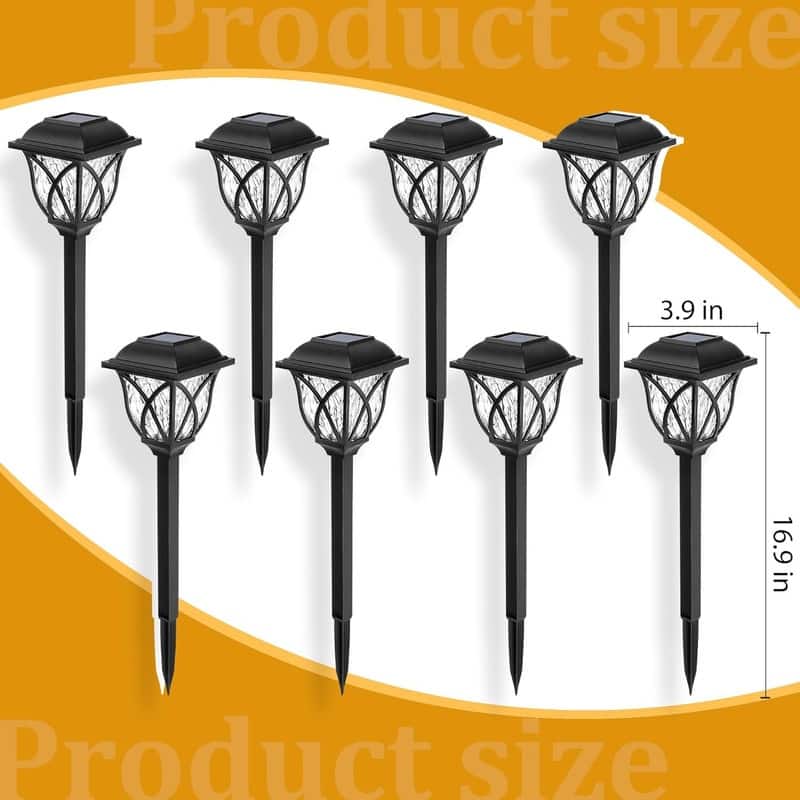 Solar Lights Outdoor Waterproof, 6 Pack LED Solar Garden Lights