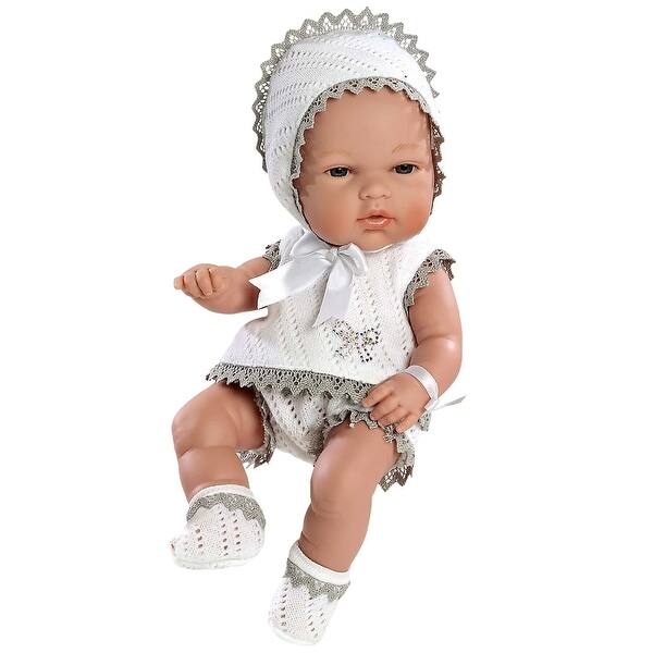 slide 1 of 1, Munecas Arias - Swarovski Elements Elegance Doll Natal, Grey