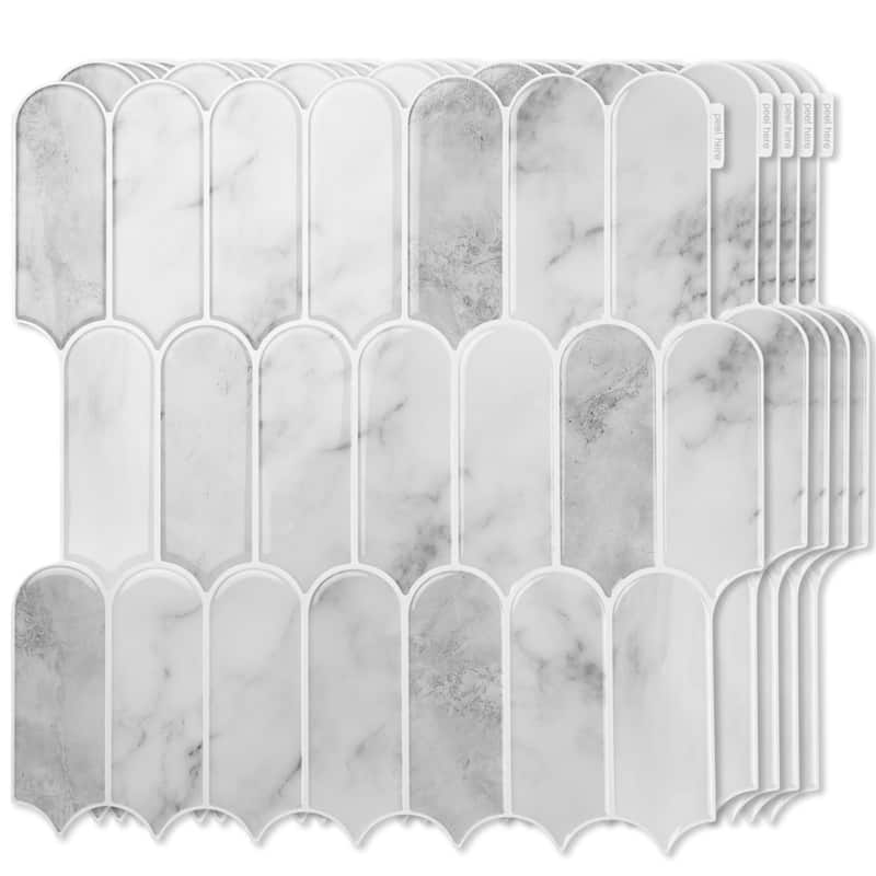 Art3d 10pcs Peel and Stick Backsplash Thickened Tiles, 12''x12'', Cover 10 Sq.Ft. - N/A
