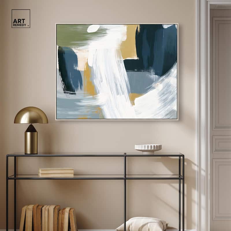 Moss Layers III Canvas by Art Remedy