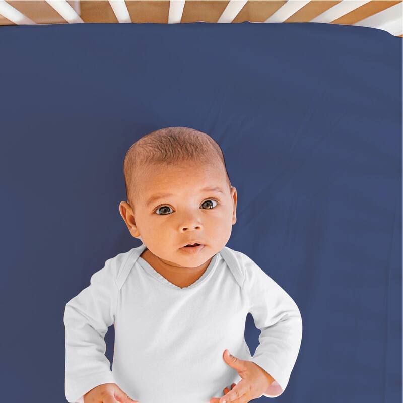 The Peanutshell Nautical Fitted Crib Sheet 4 Pack Set