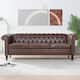 Option Dark Brown Faux Leather