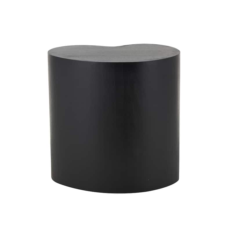 Wood Heart Inspired Accent Table - Black or Brown - Roche River Decor