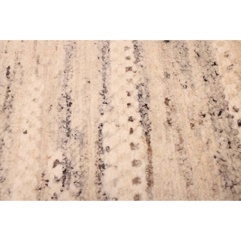 ECARPETGALLERY Hand-knotted Looma Ivory Wool Rug - 8'0 x 9'11