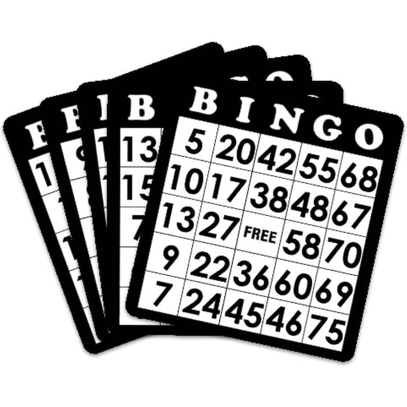 GSE™ Multi-Color Bingo Game Cards, Reusable Bingo Sheets. Family Bingo Game Accessories - 18-Pack