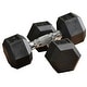 preview thumbnail 2 of 7, Soozier 30lbs Rubber Dumbbells Weight Set 15lbs/Single Dumbbell Hand Weight Barbell for Body Fitness Training for Home Office