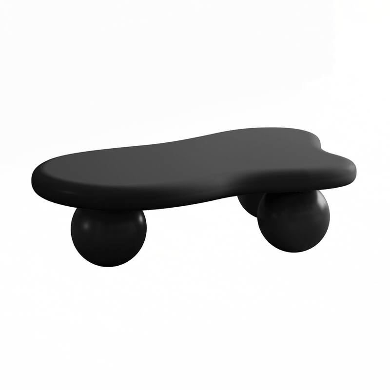 Cloud Shaped Coffee Table with 3 Ball Legs