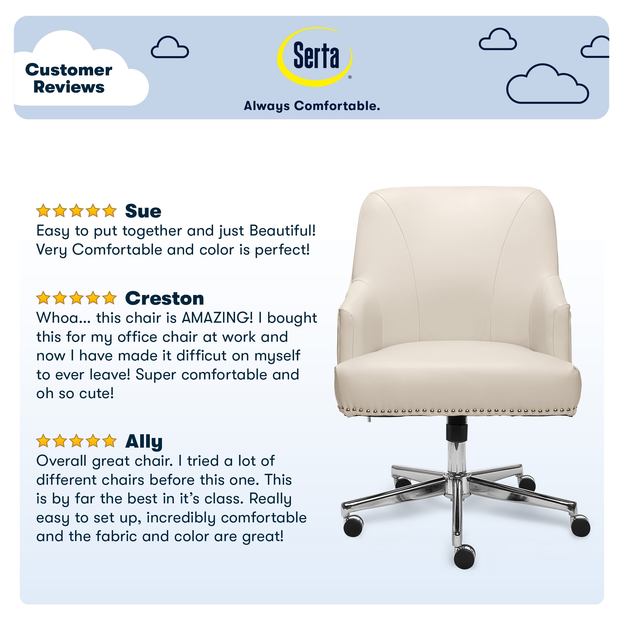 Leighton home sales office chair