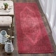 preview thumbnail 25 of 59, SAFAVIEH Classic Vintage Boho Laurette Distressed Oriental Cotton Rug 2'4" x 8' Runner - Fuchsia - Runner