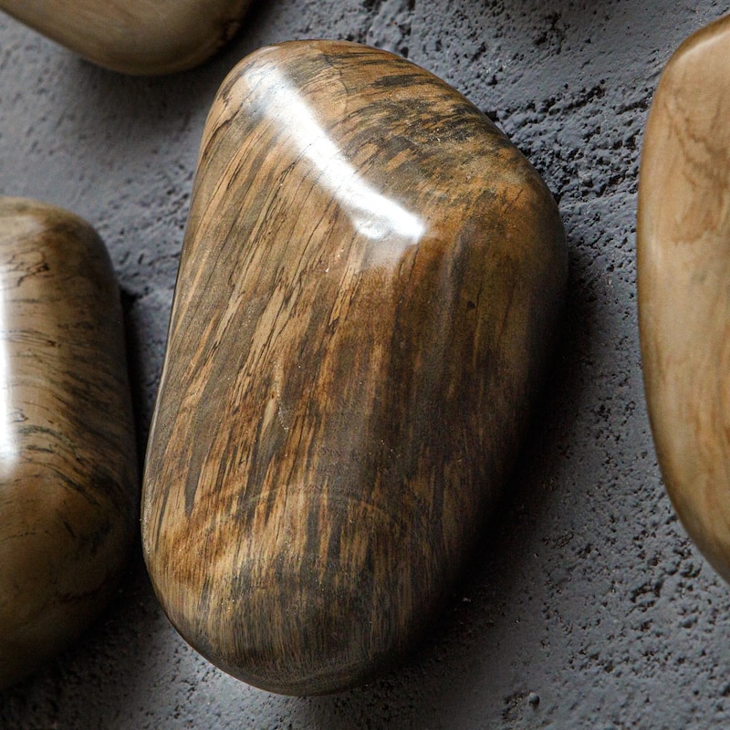 Pebbles Wooden Wall Decoration - 6" - Set of 9