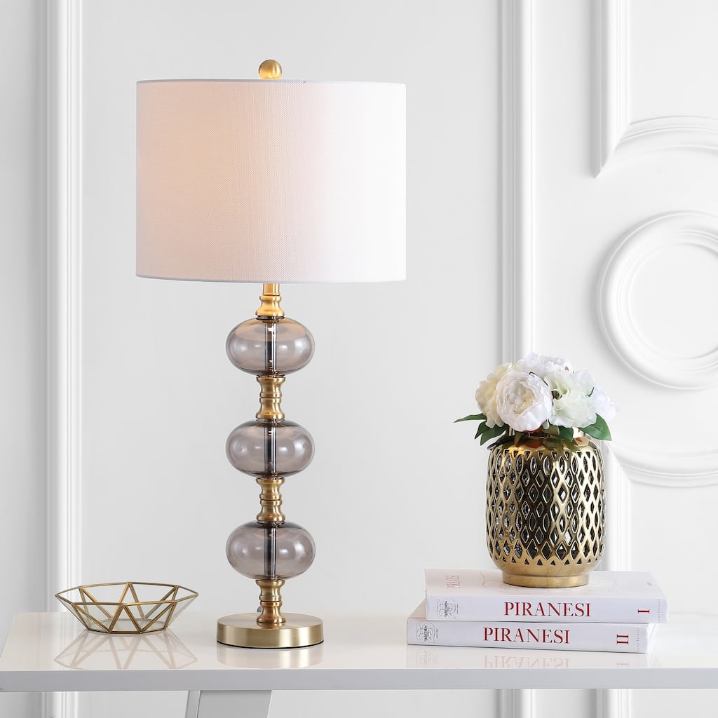 SAFAVIEH Lighting Kuriko 30" LED Table Lamp (Set of 2) - 14"x14"x30" - 14Wx14Dx30H