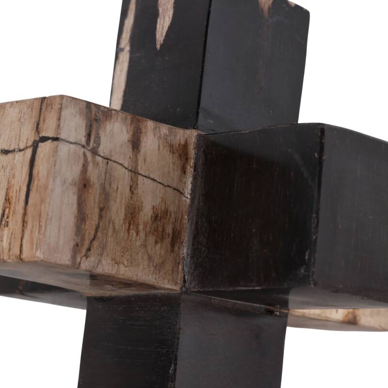 Wood Decorative Object Geometric Design for Home Bedroom Office Decor - 5" x 5" x 5"