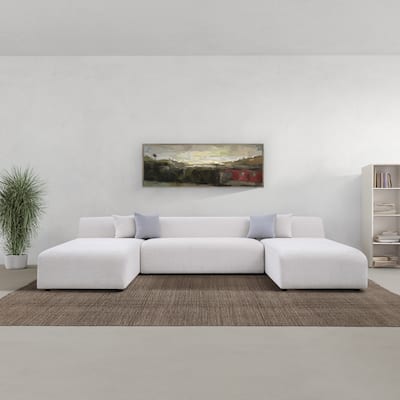Serenity 3-Piece Chenille U-Shaped Corner Sectional Sofa