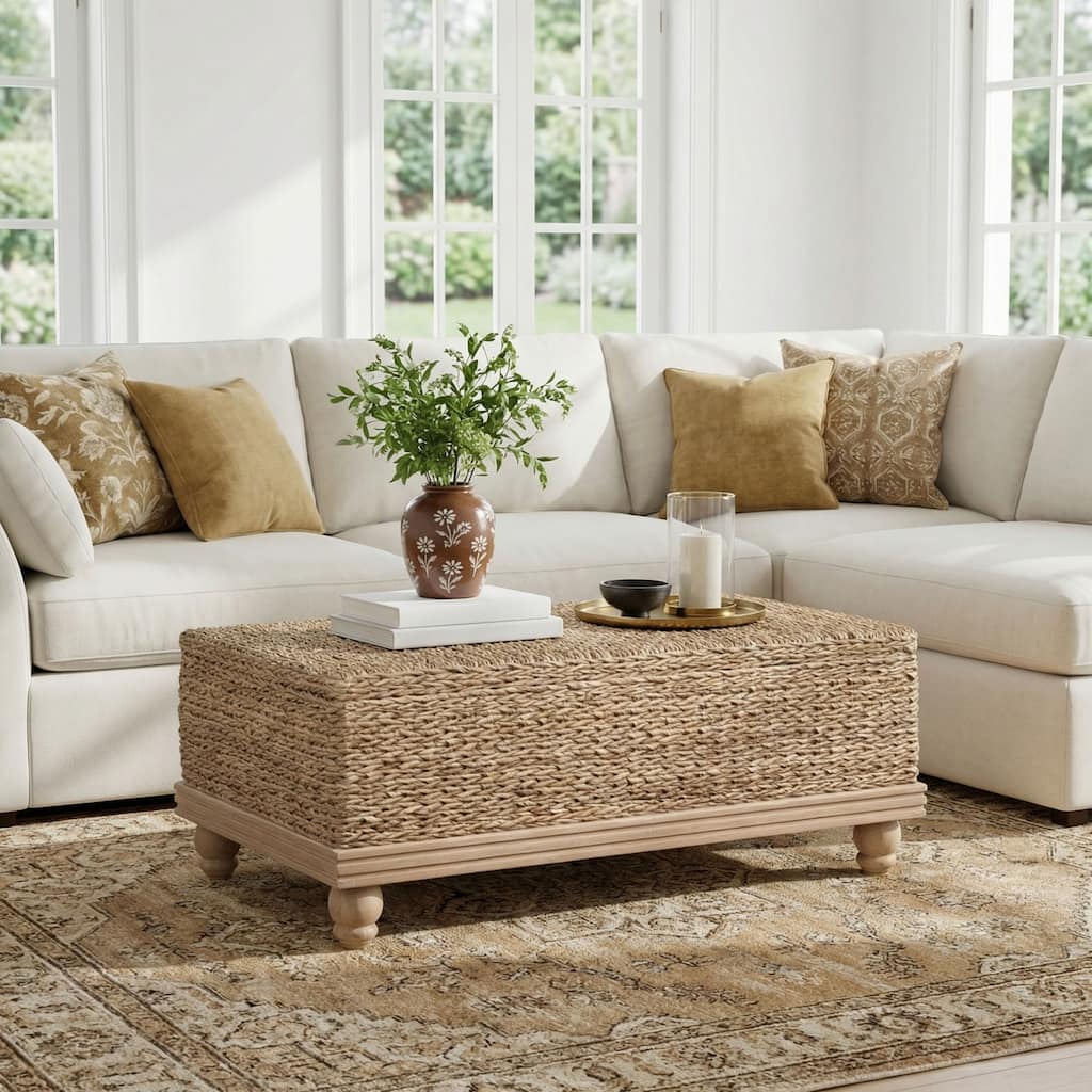 Tropical Coffee Table with Storage by East at Main