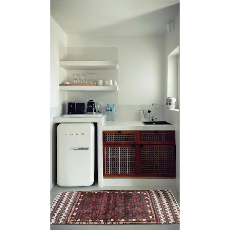 ECARPETGALLERY Hand-knotted Teimani Dark Navy Wool Rug - 2'9 x 4'5