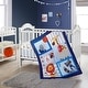preview thumbnail 1 of 2, Nanshing Future Sports Star 3 Piece Baby Nursery Crib Bedding Set