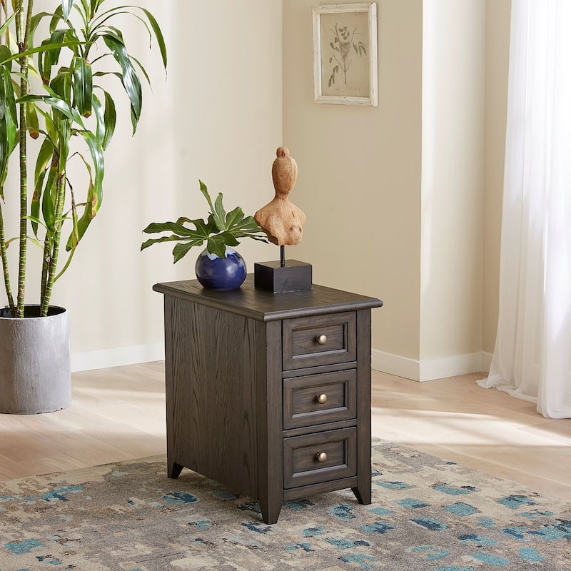 Mill Creek Peppercorn Chairside Table - Brown