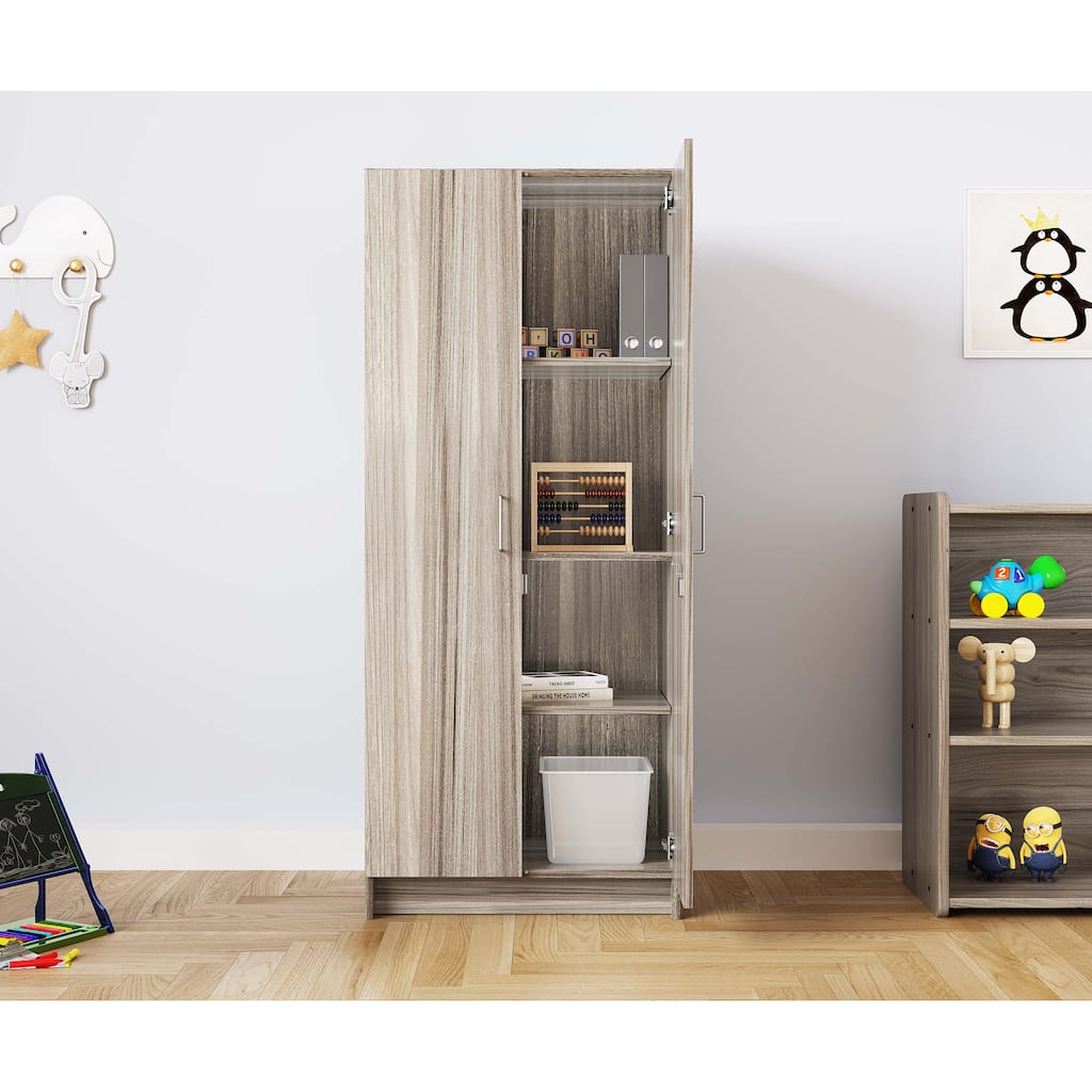 Tot Mate Double-Door Tall Cabinet, Ready-To-Assemble