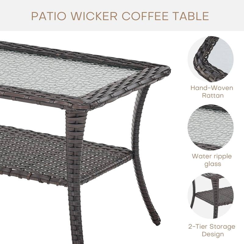 Outdoor Conversation Sets 2 Sectional Sofa Furniture