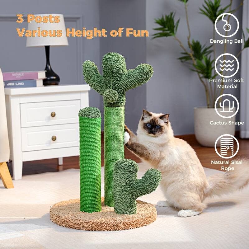 Oasis Series Lovely Cactus Cat Scratcher