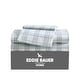 preview thumbnail 93 of 120, Eddie Bauer Printed Cotton Percale Deep Pocket Sheet Set. Full - Basic Plaid Green