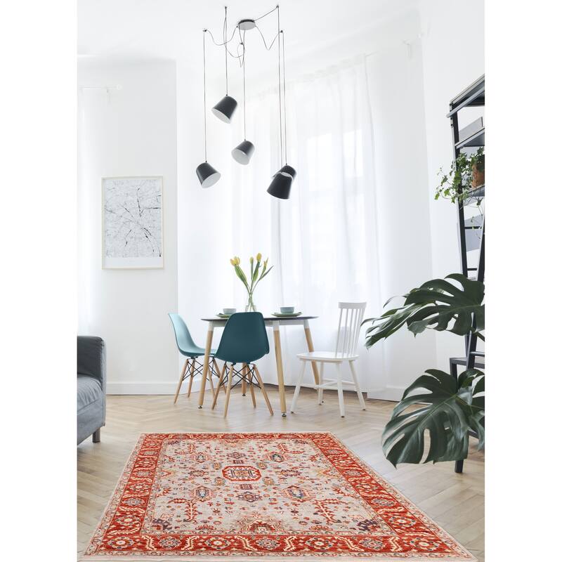 ECARPETGALLERY Hand-knotted Modern Oushak Light Blue, Light Grey Wool Rug - 7'8 x 9'9