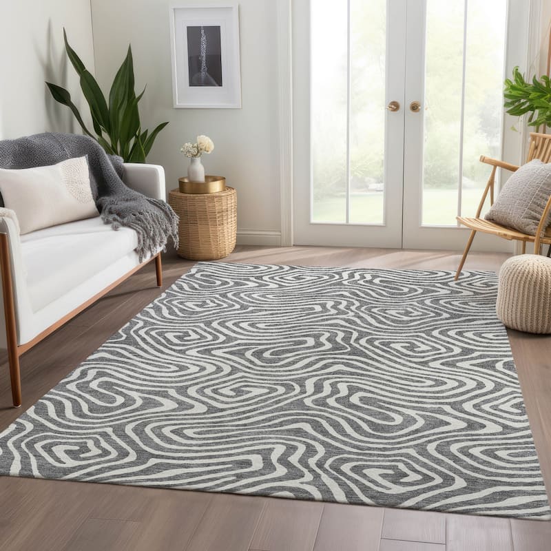 Premium Washable Super Soft Modern Maze Mayfield Rug