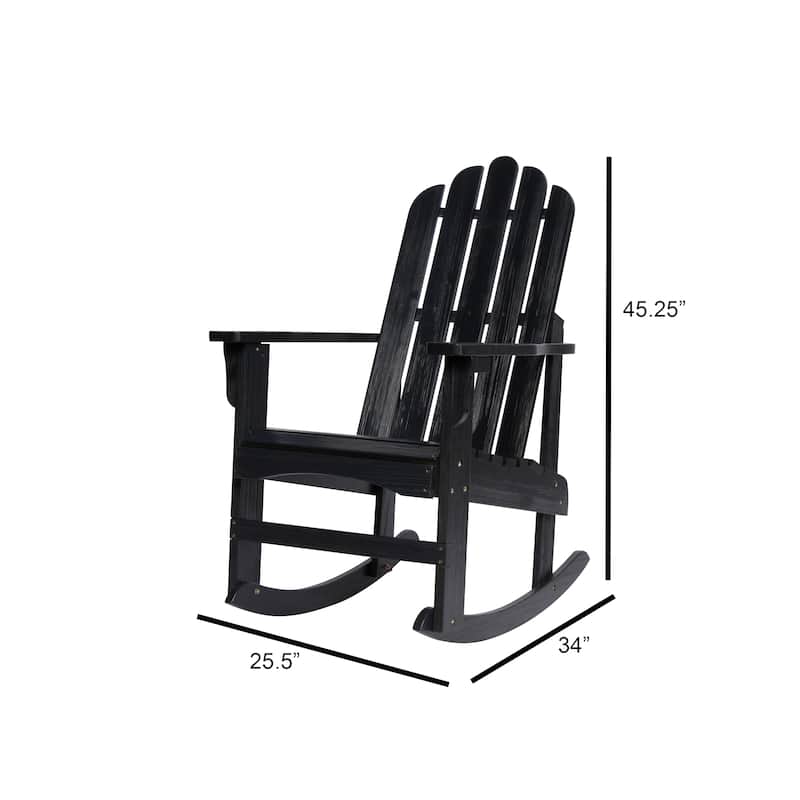 Venice Outdoor Adirondack Rocking Chair