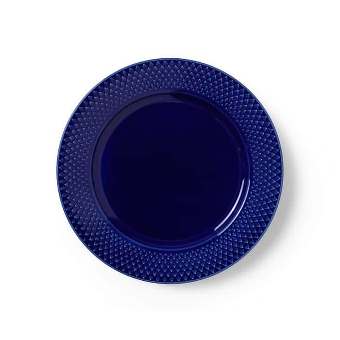 Lyngby Porcelæn Rhombe Color Lunch Plate, Ø: 9.1"
