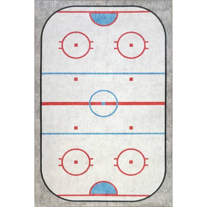 Dynamic Rugs Kidz Ivory/Multi Polyester Children's Area Rug