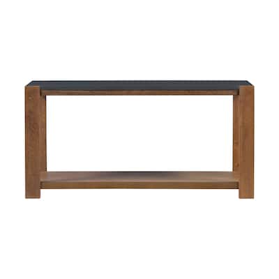 Distinctive Features of a Minimalist Console Table with Bottom Shelf and Four Legs