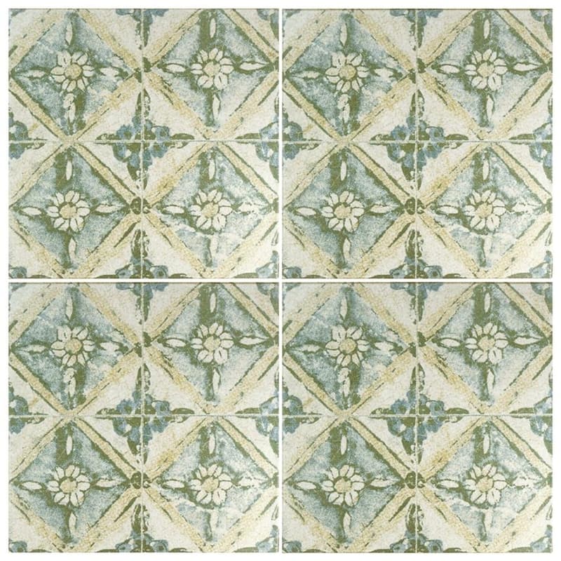 Merola Tile Klinker Retro Blanco Dafodil 12-3/4" x 12-3/4" Ceramic Floor and Wall Tile